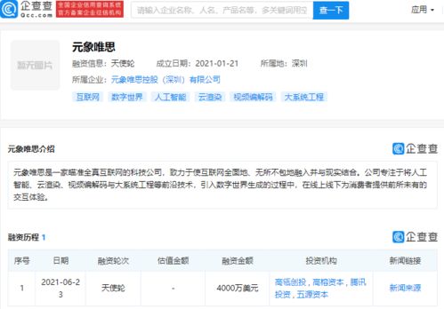 巨头押注“全真互联网” 腾讯等资本入局元象唯思，布局下一代互联网生态
